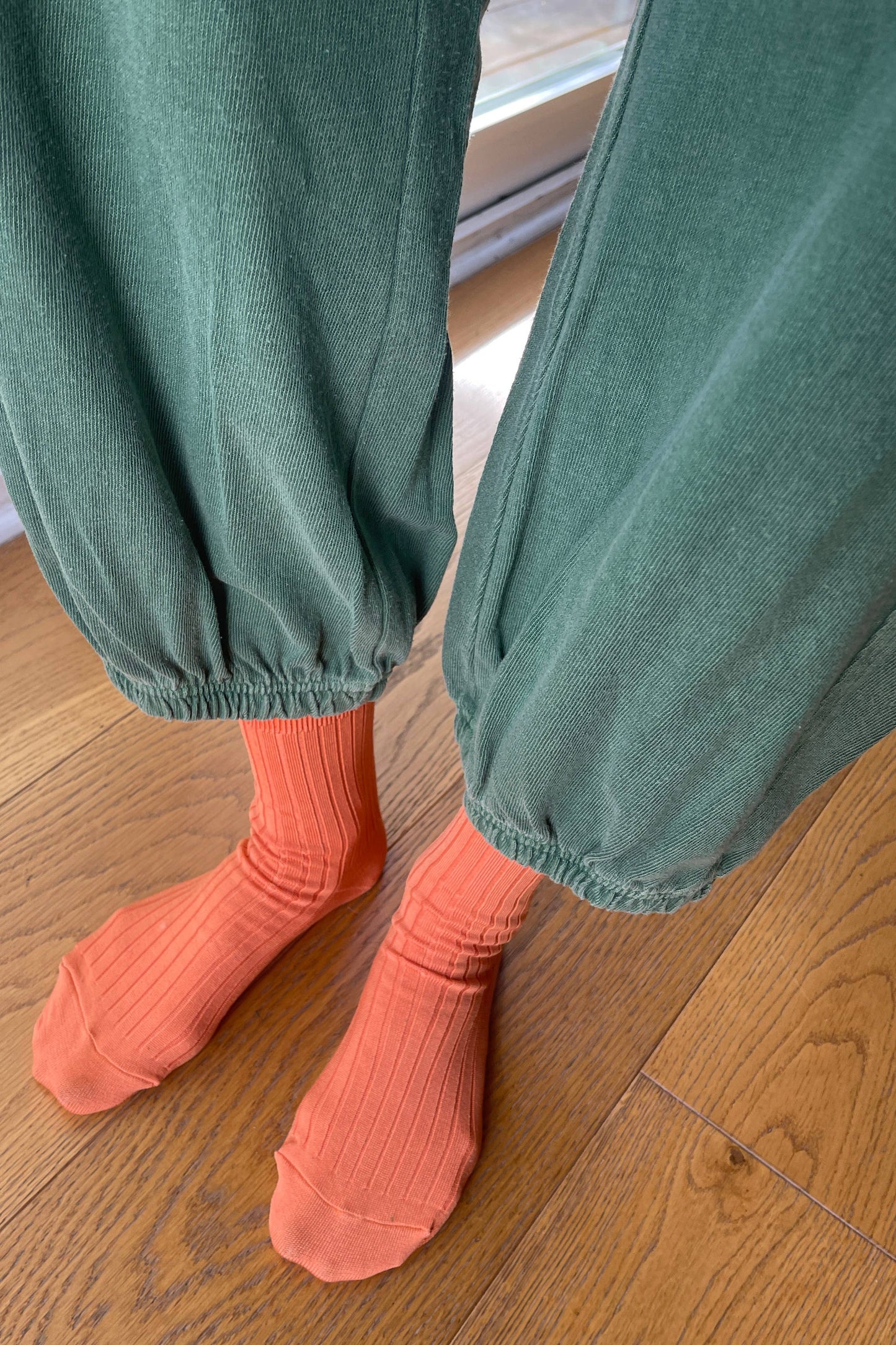 Her Socks - Mercerized Combed Cotton Rib: Midnight
