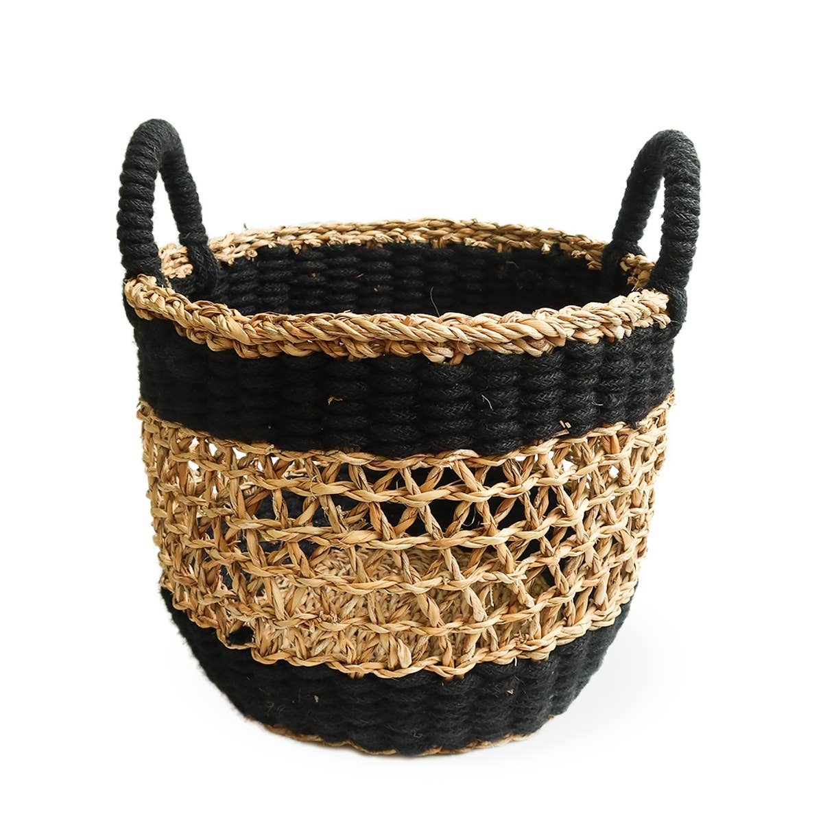 Handwoven Wicker Storage l Ula Mesh Basket larger