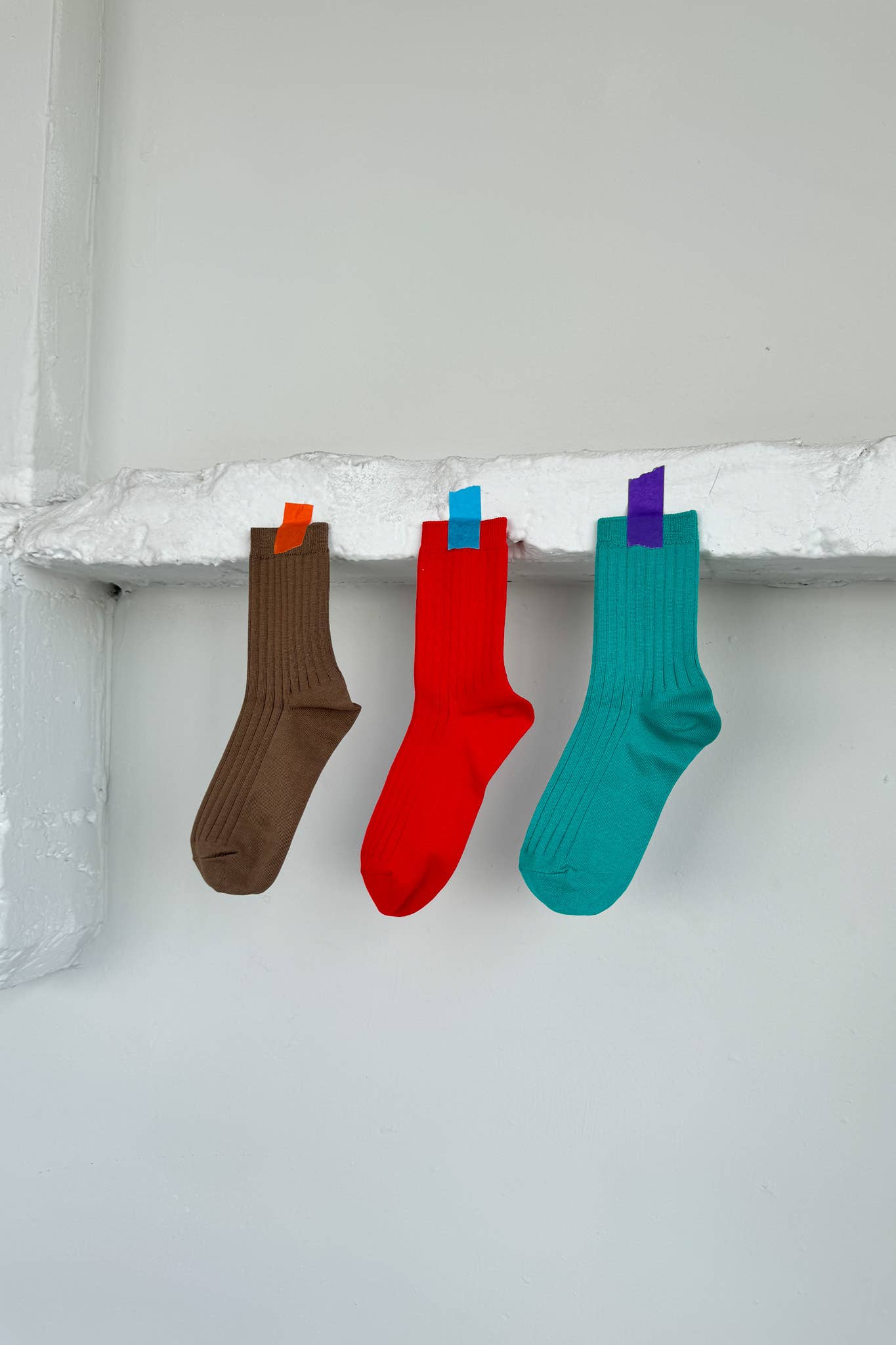 Her Socks - Mercerized Combed Cotton Rib: Midnight