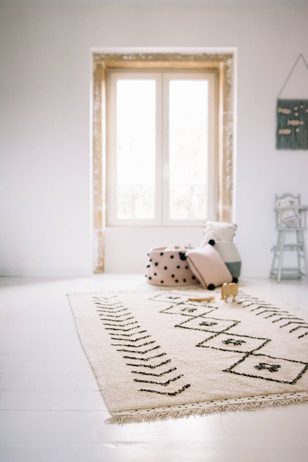 Washable Rug Bereber Rhombs: 8' x 5'7"