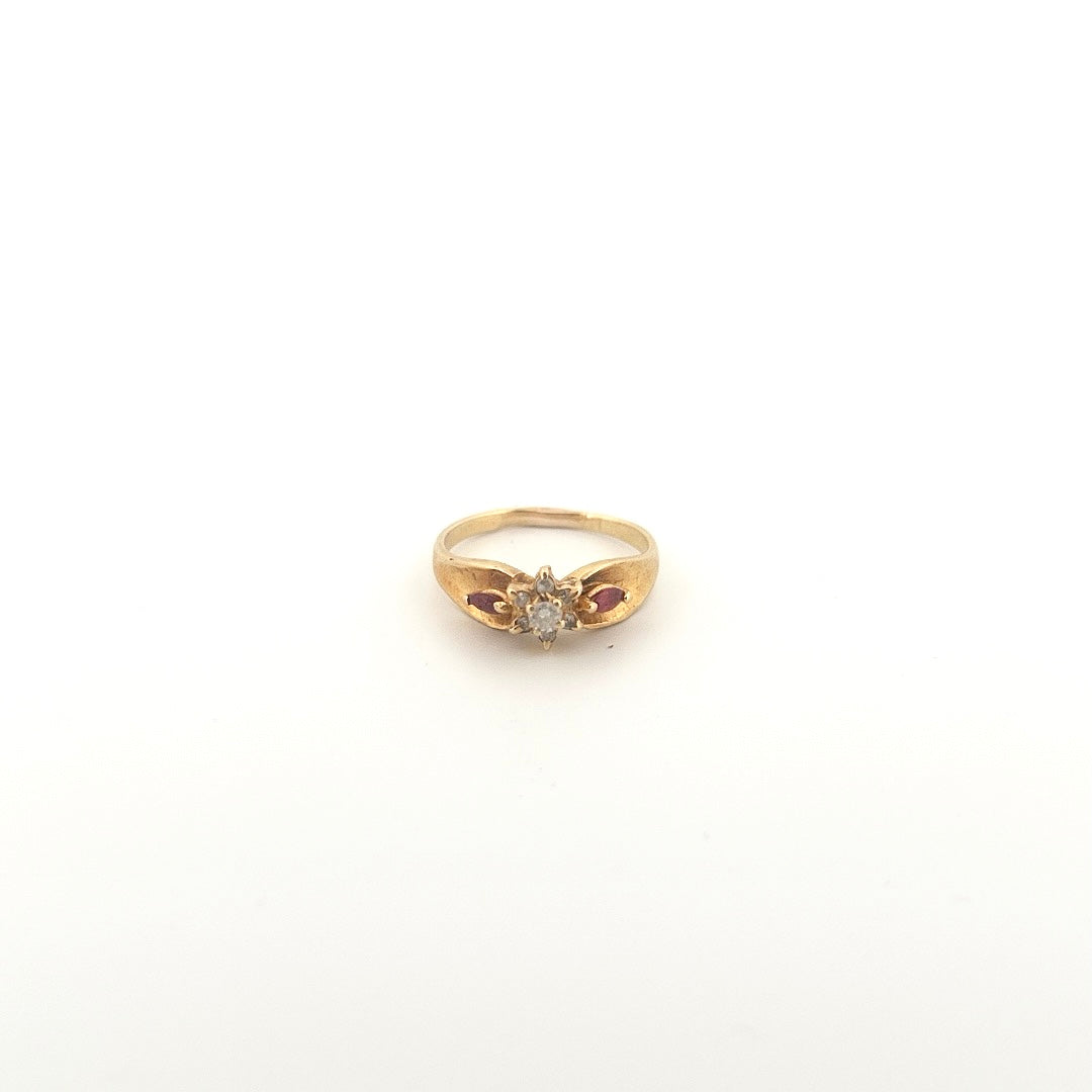 Ruby Red Star Ring 7