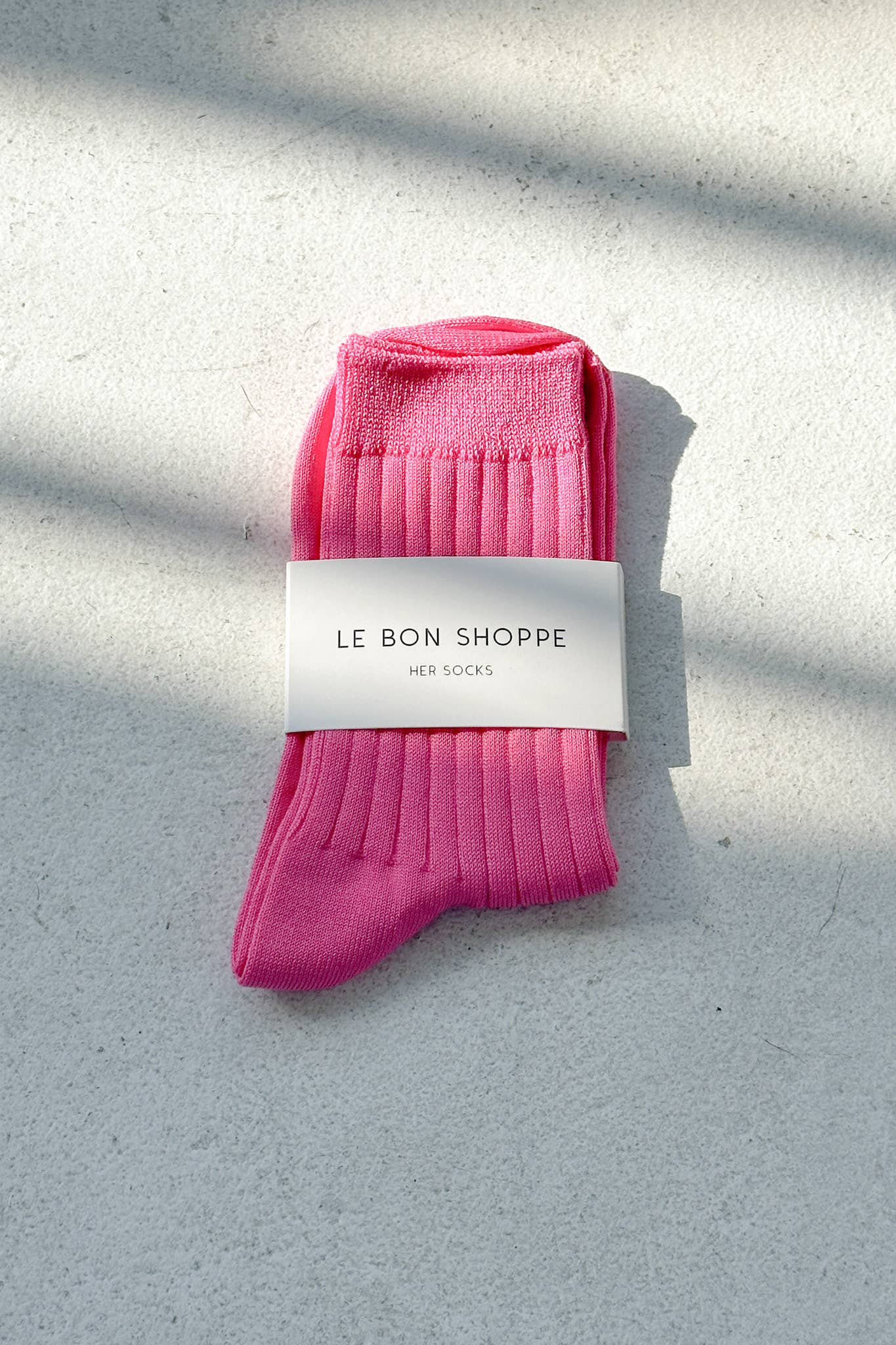 Her Socks - Mercerized Combed Cotton Rib: Midnight