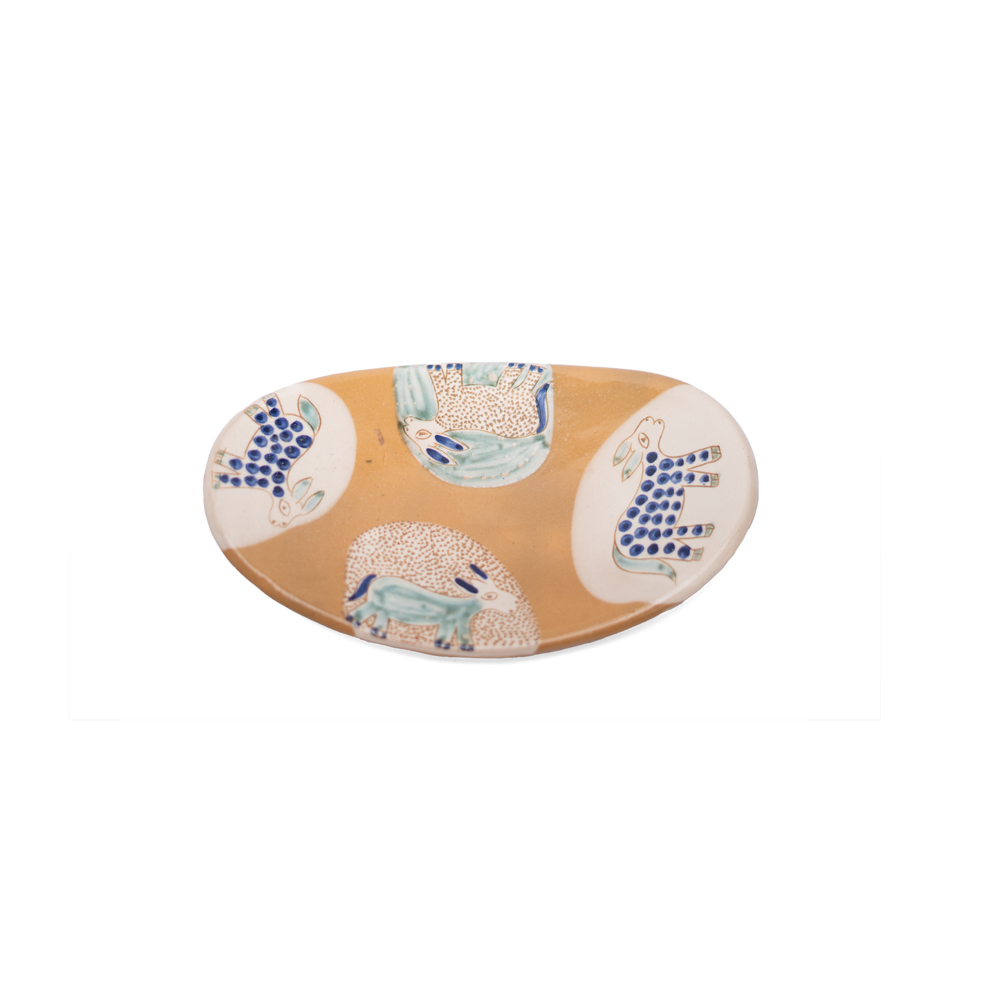 Oval Donkey Ceramic Plate