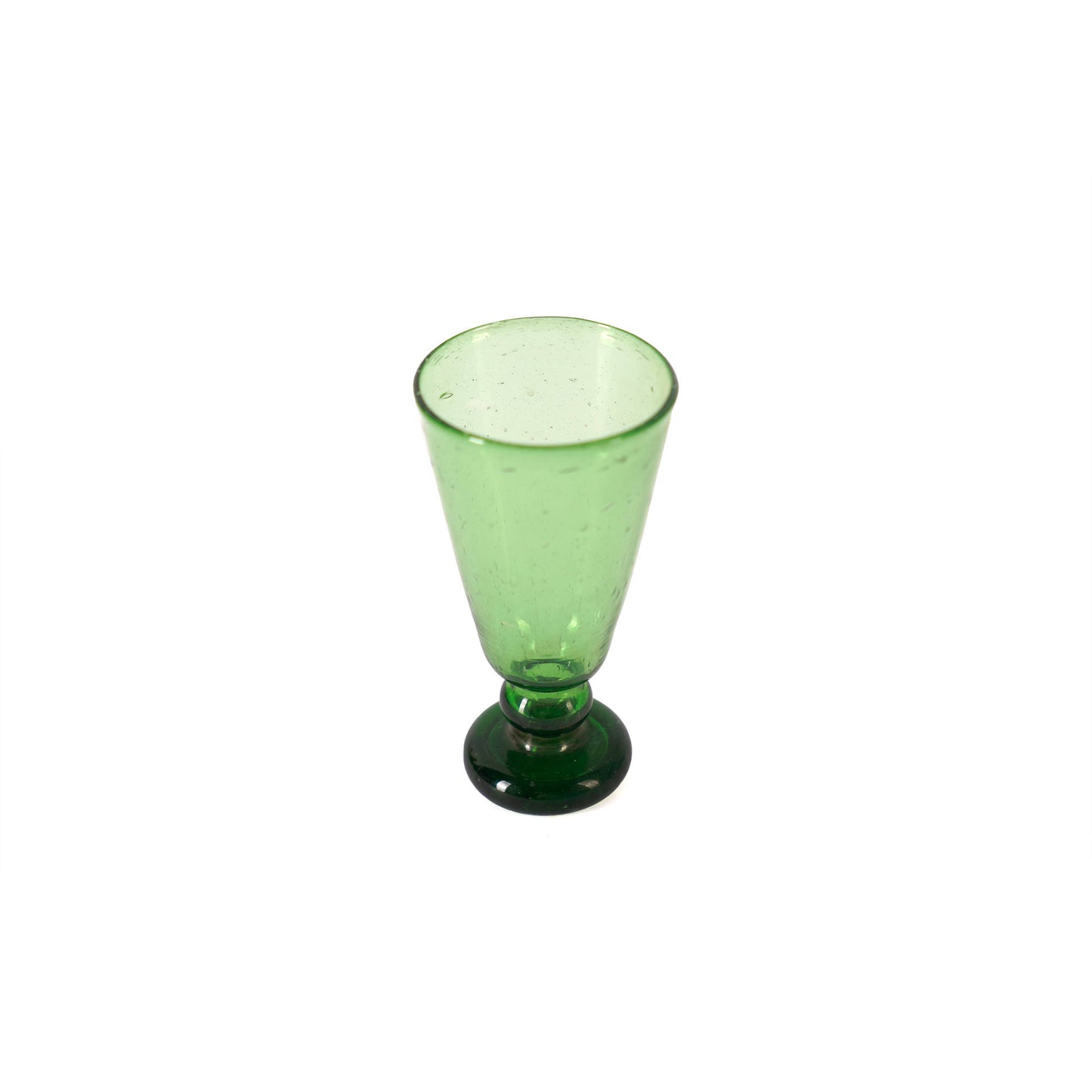 TALL RECYCLED GLASS GOBLET: Aubergine