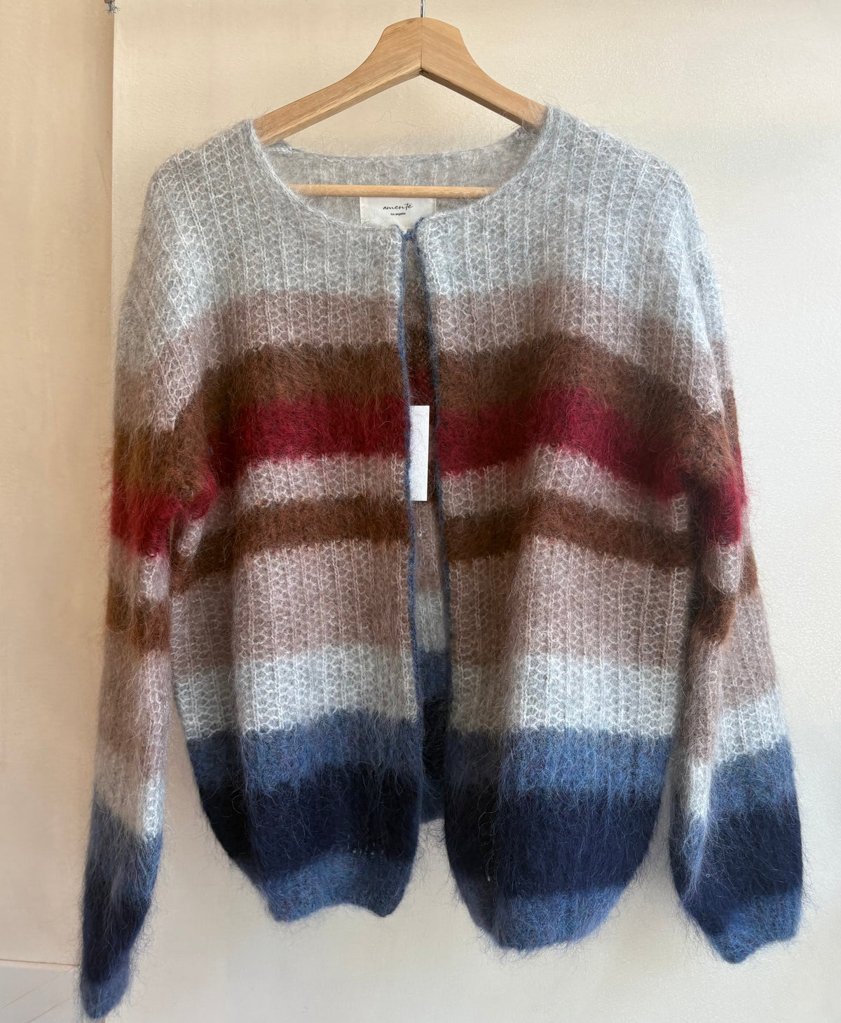 Multi Stripe Mohair Cardigan