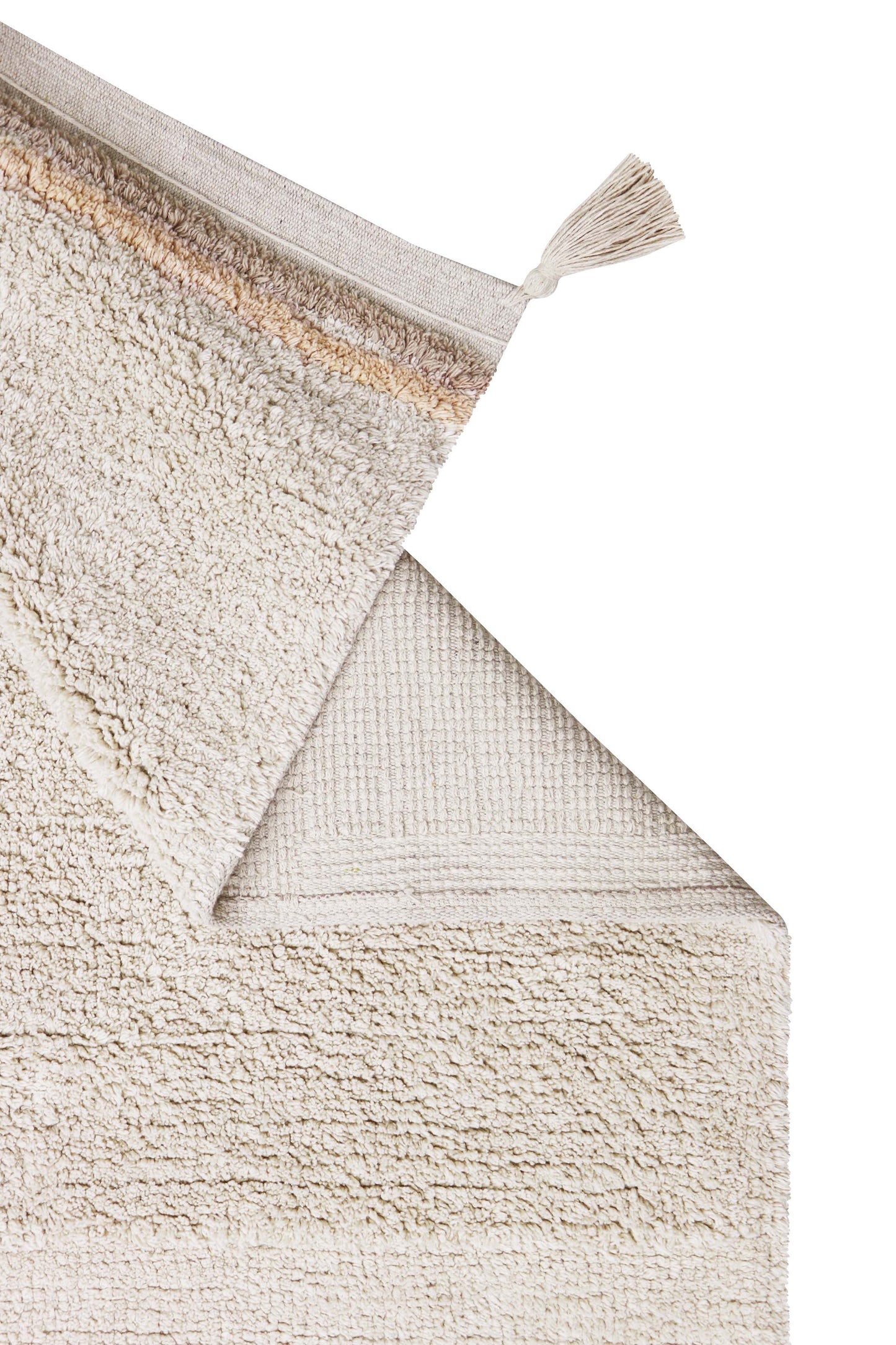 Washable rug Bloom Natural: 9' 10"x 6' 7"