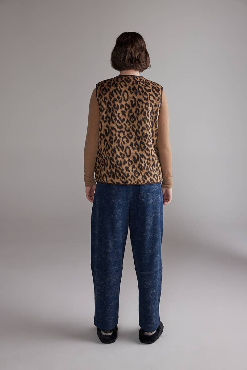 Wool Blend Reversible Vest