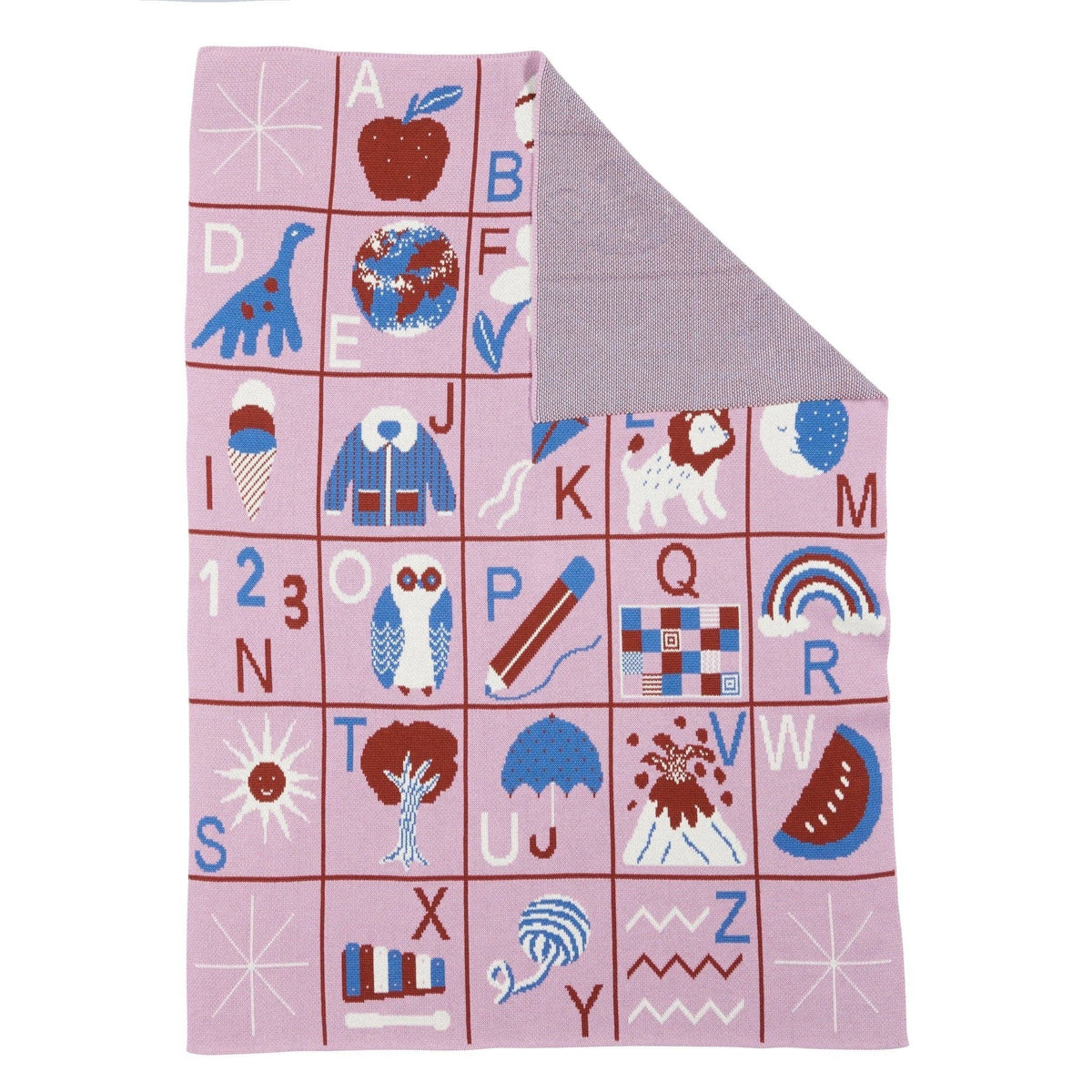 ABC - Knit Baby & Kid's Blanket - Cotton - Made in USA: Sandbox in Organic Cotton