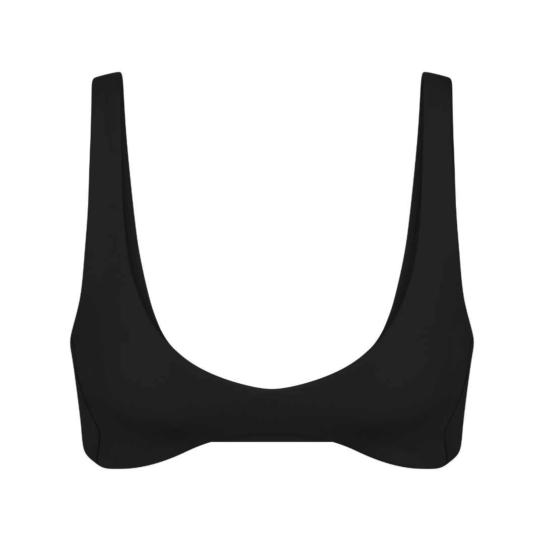 Plunge Top - Jet Black