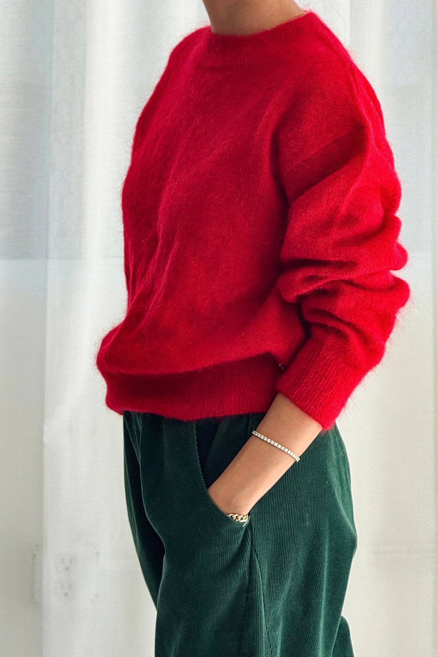 Mohair Red Sweater