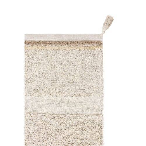 Washable rug Bloom Natural: 9' 10"x 6' 7"