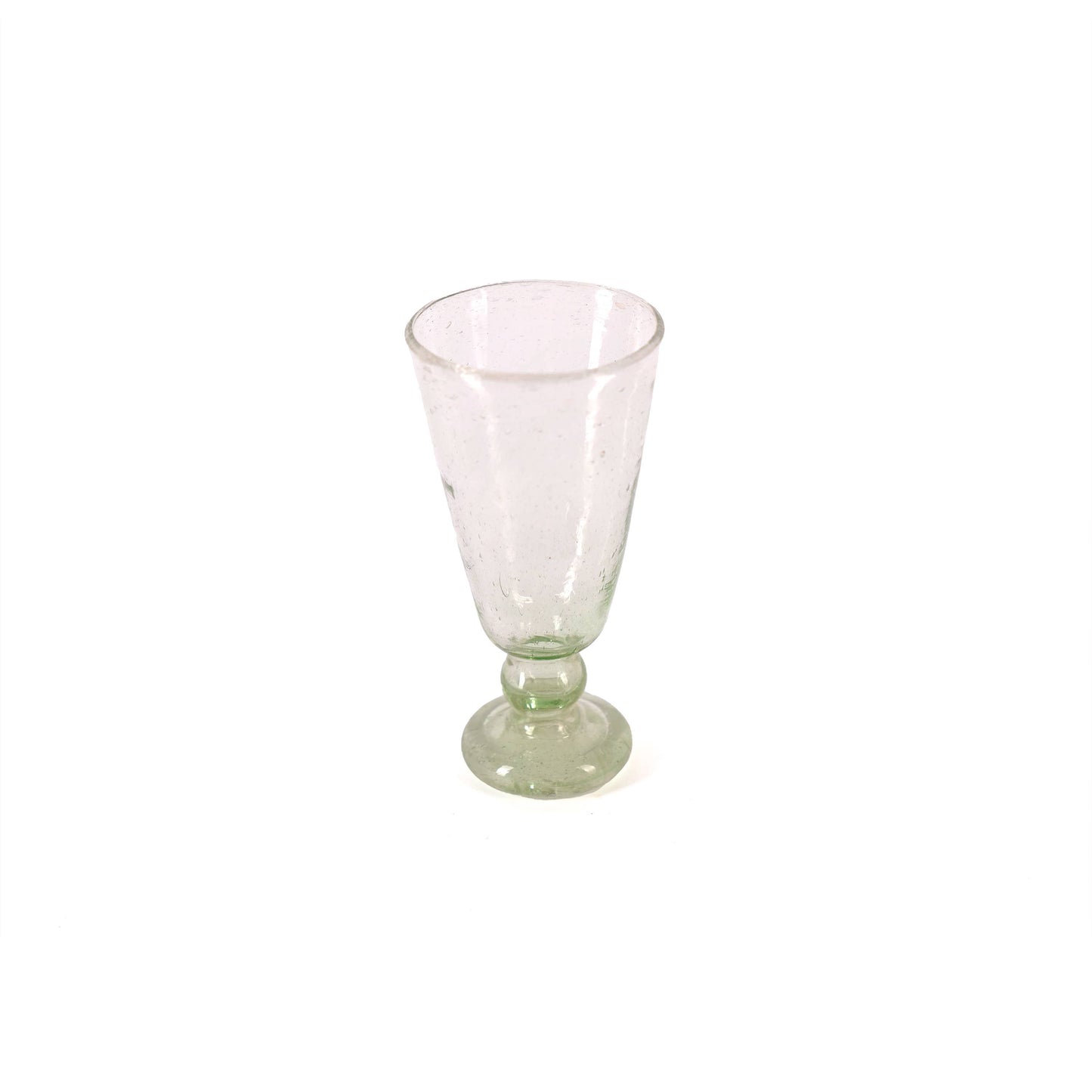 TALL RECYCLED GLASS GOBLET: Aubergine
