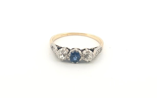 Sapphire Orbital Diamond Ring