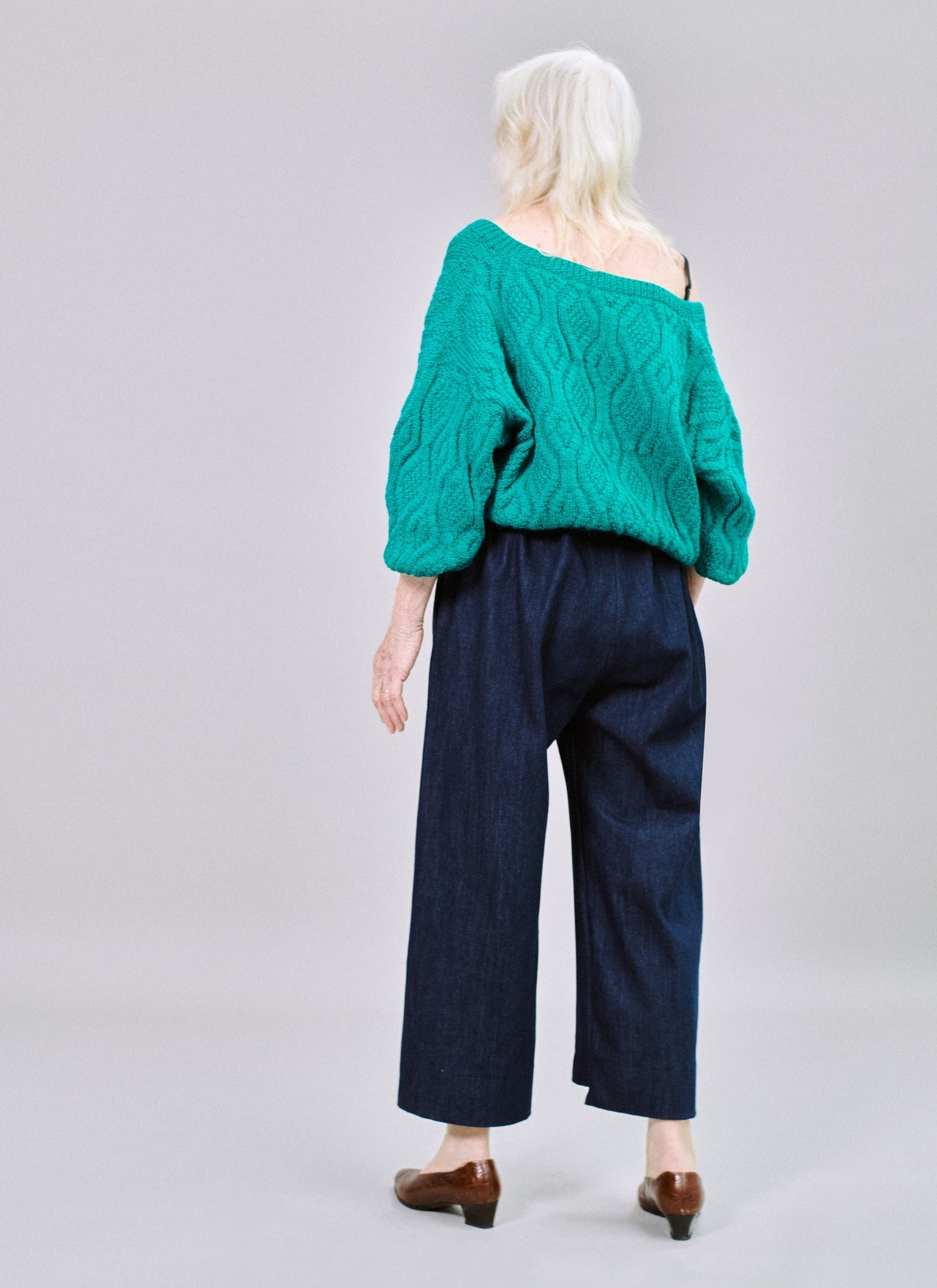 Crop Trousers in organic denim
