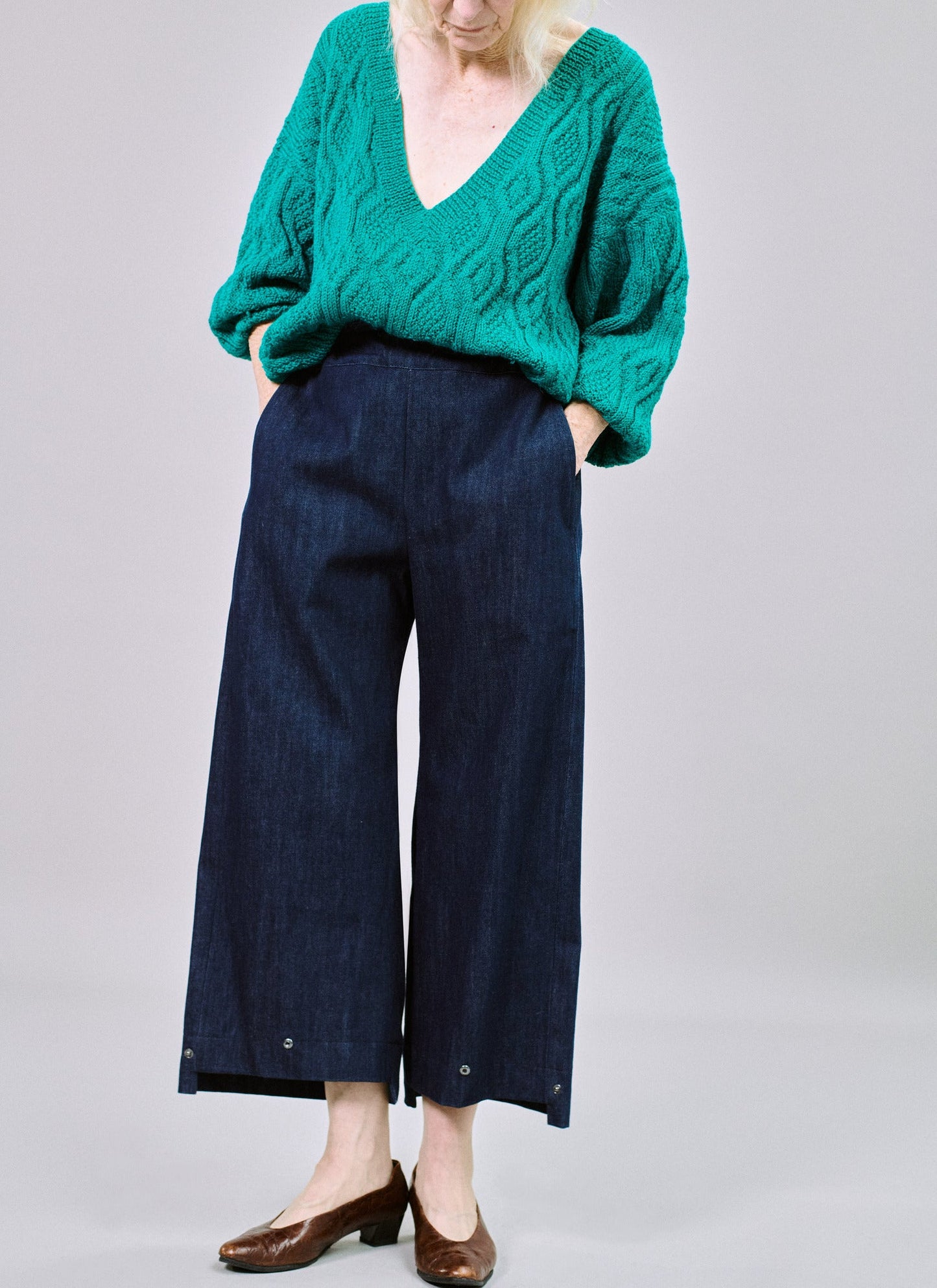 Crop Trousers in organic denim
