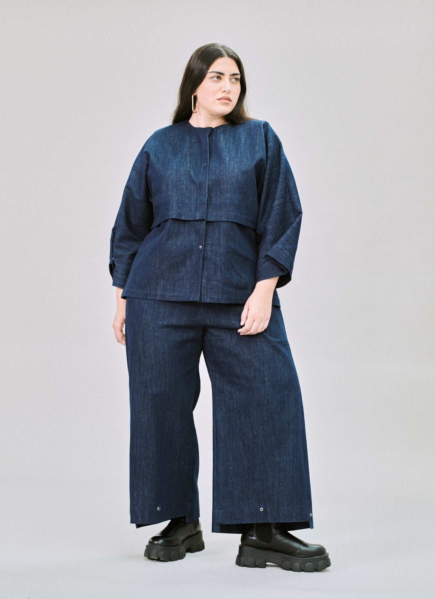 Crop Trousers in organic denim