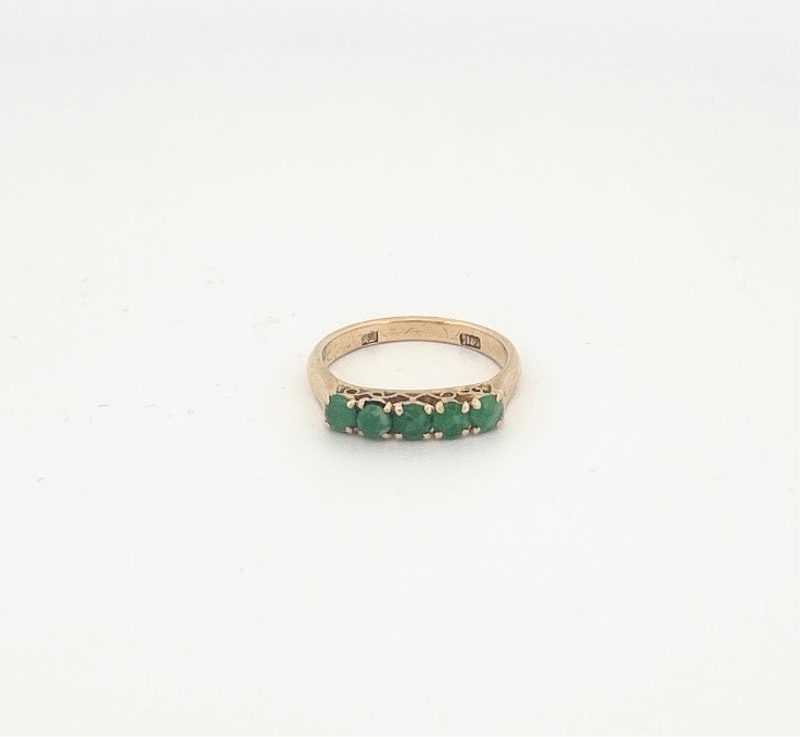 Jade Green Fields Ring