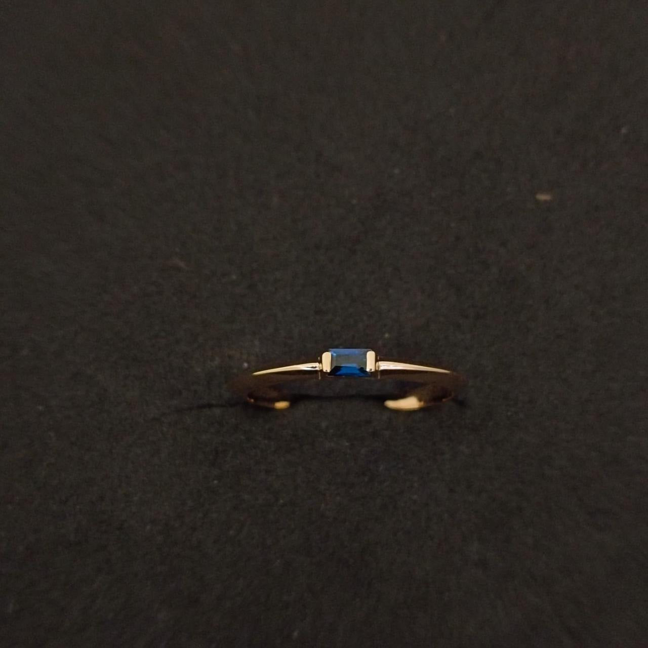 Sapphire Baguette Ring