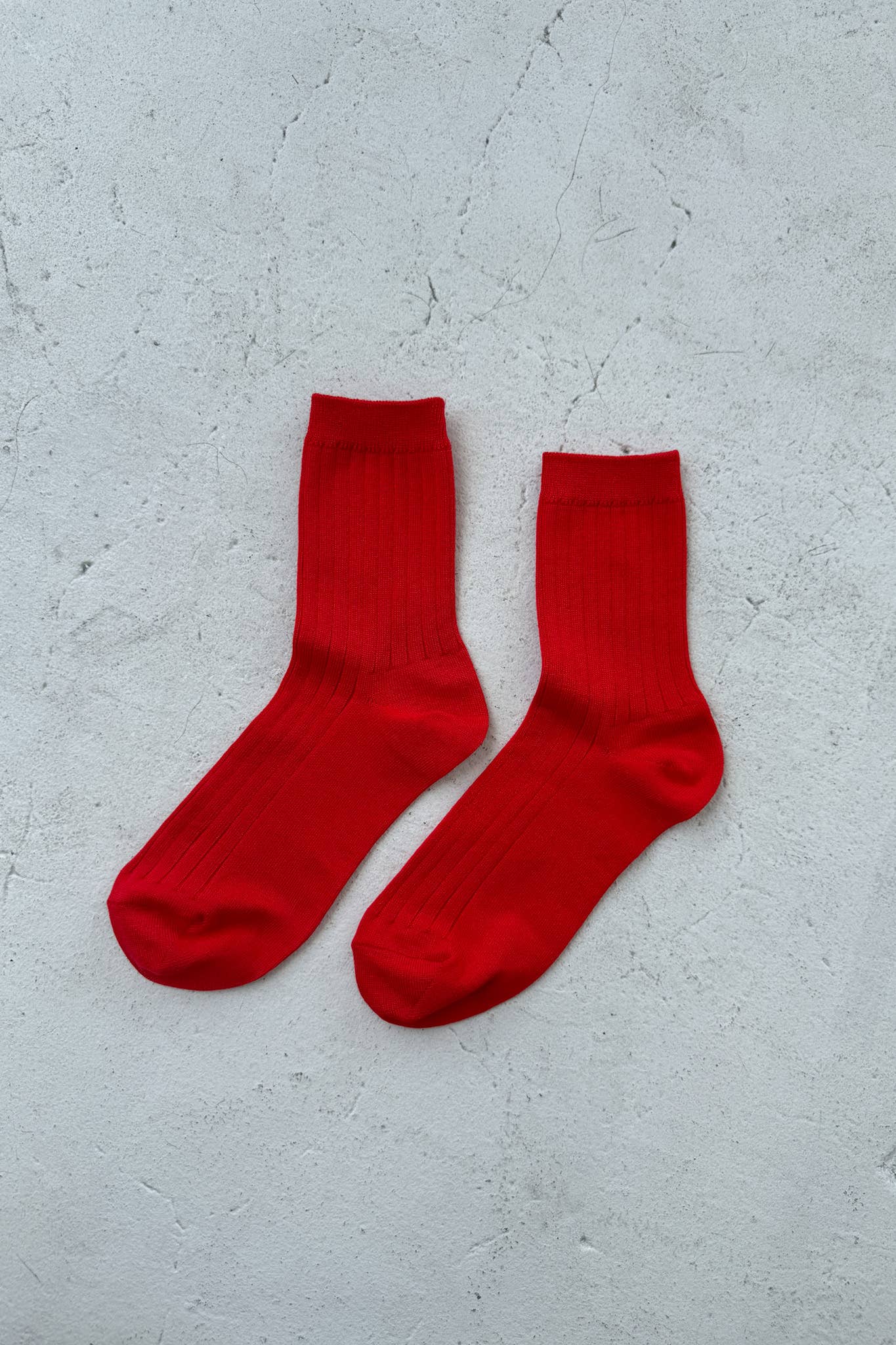 Her Socks - Mercerized Combed Cotton Rib: Midnight
