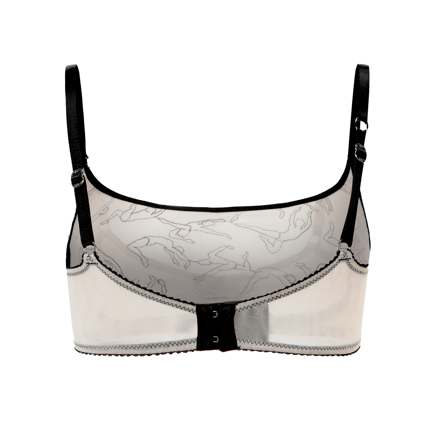 Karla Scoop Neck Everyday Swiss Embroidery Bralette: XS
