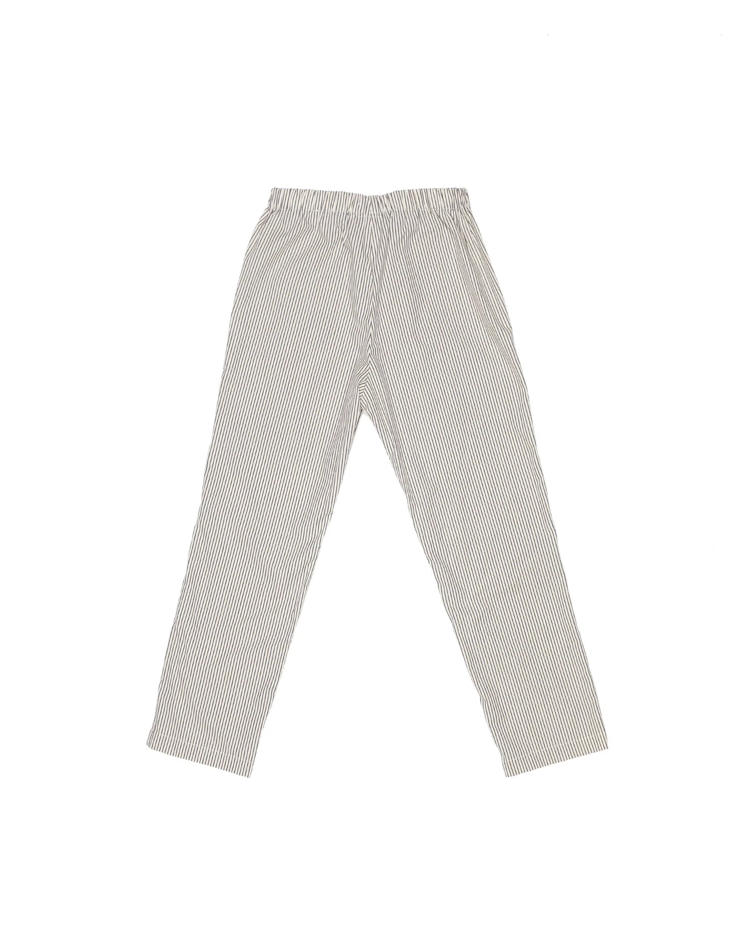 Strausii Pant - Natural Pencil Stripe By LWN