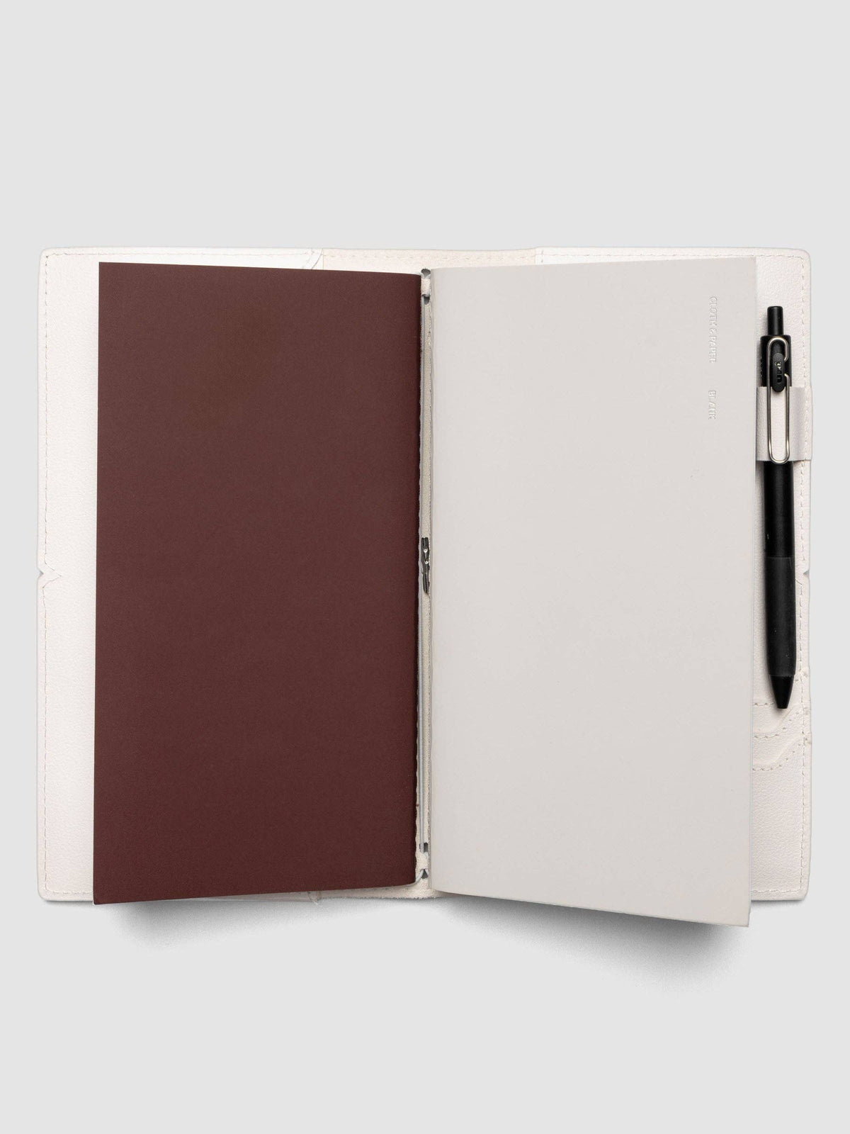 Genuine Leather Travel Notebook Cover | A5 Slim: Bordeaux