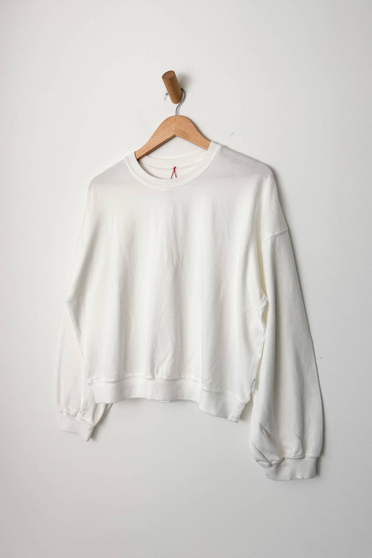 Cali Jersey Sweatshirt White