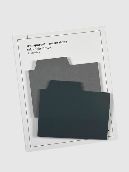 Blank Tab Sticky Note Set: Sand