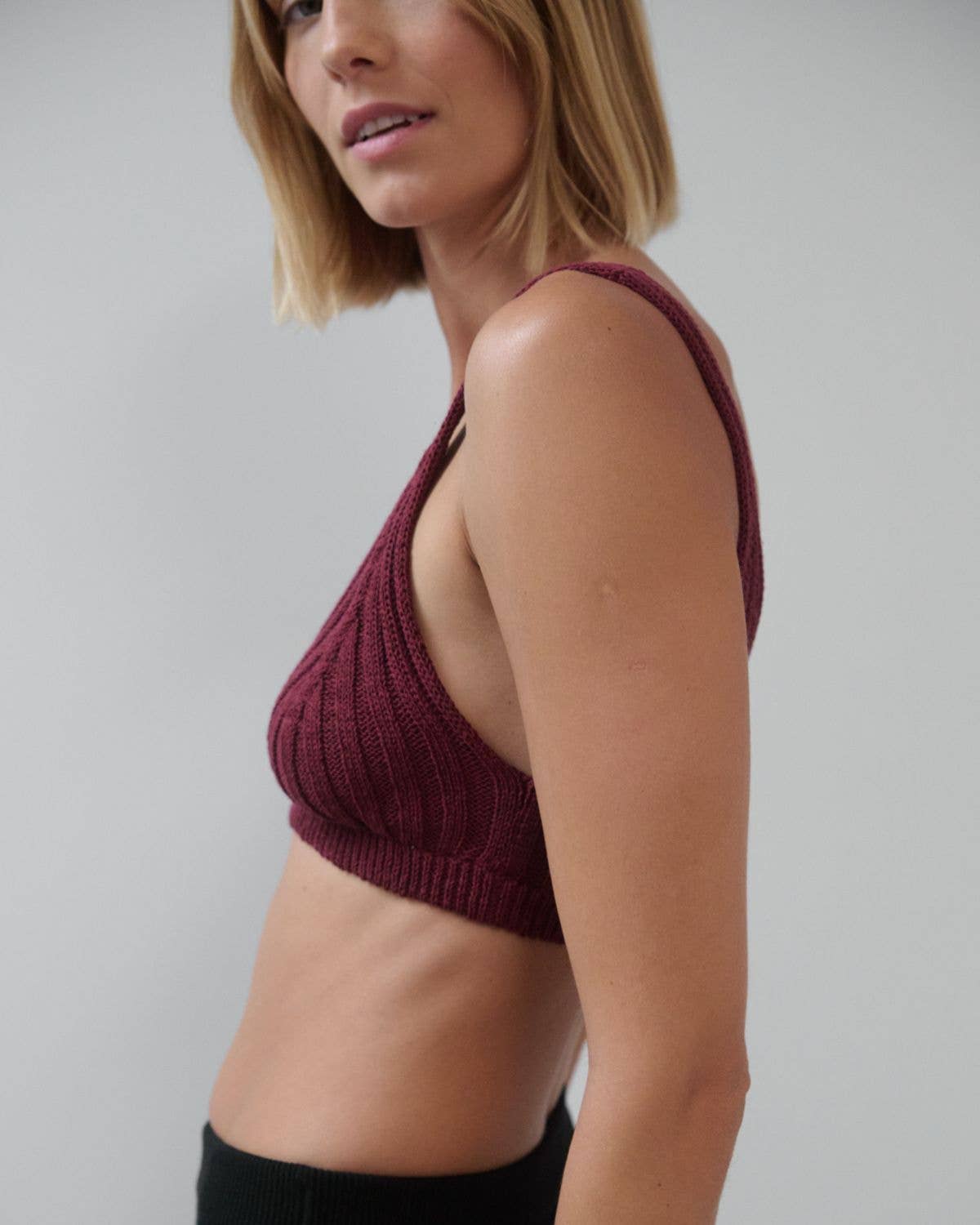 Pieva: Hellebore Cotton Bralette: Hellebore / S/M