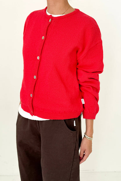 Cotton Leila Cardigan Brown