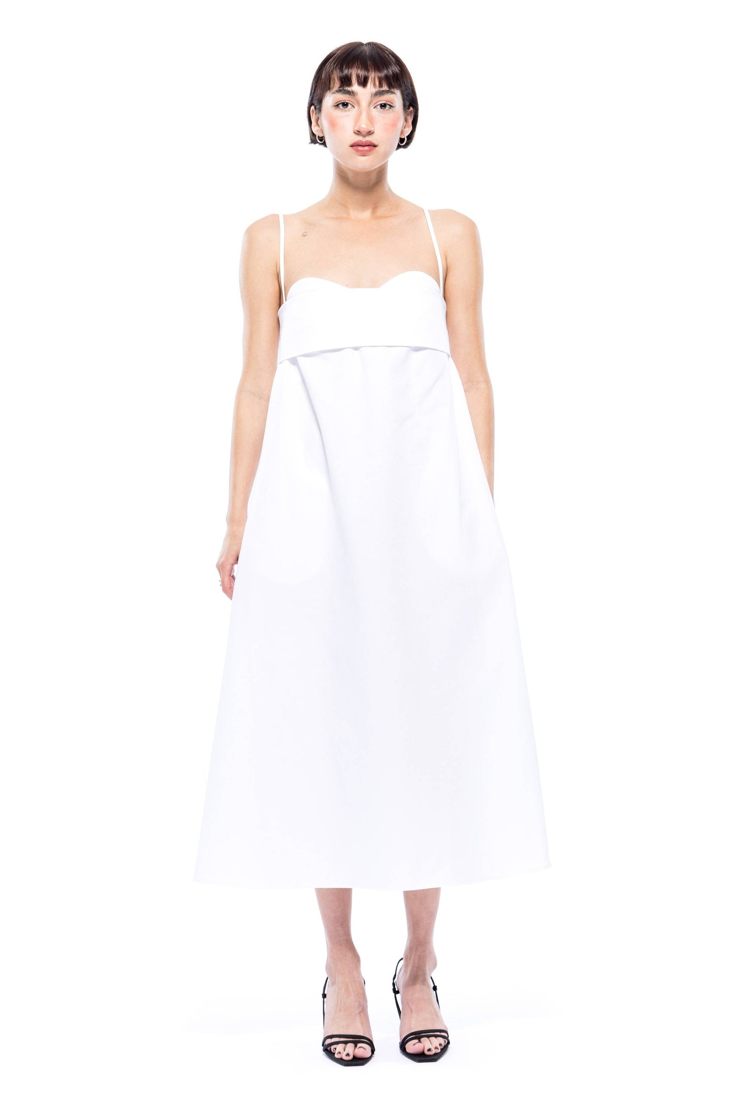 Verona Dress 3.0 Long - Organic Cotton Twill: Stone