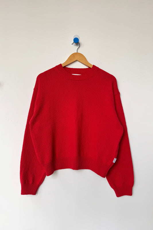 Milo Cotton Sweater in Red