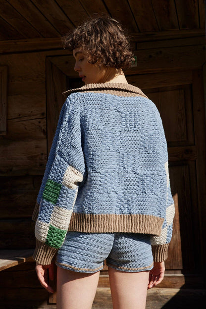 Prietema Jacket: Fantasy Blue / One Size