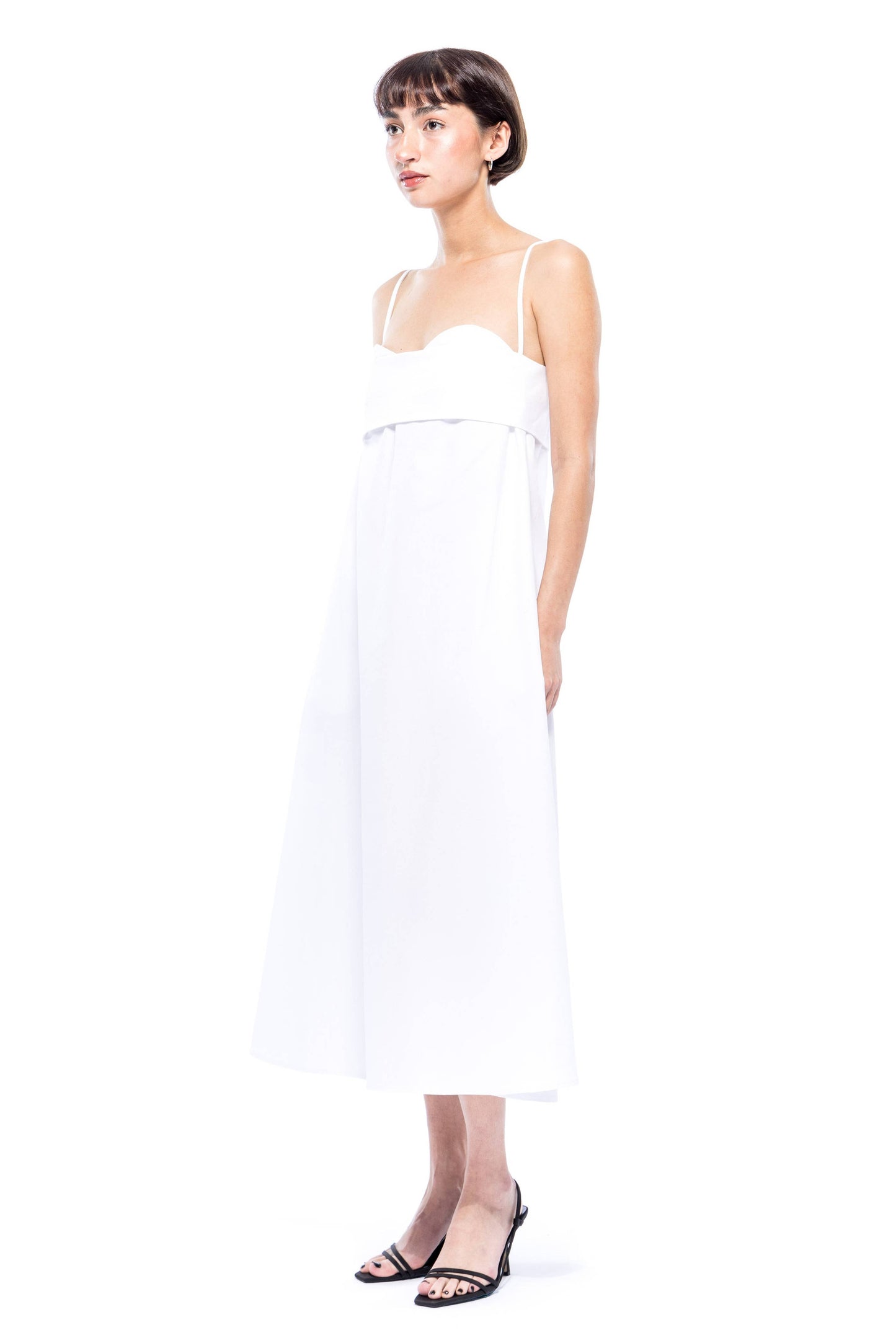 Verona Dress 3.0 Long - Organic Cotton Twill: Stone