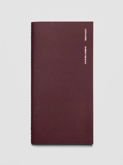 Travel Notebook | A5 Slim: Pen Swatch | Merlot