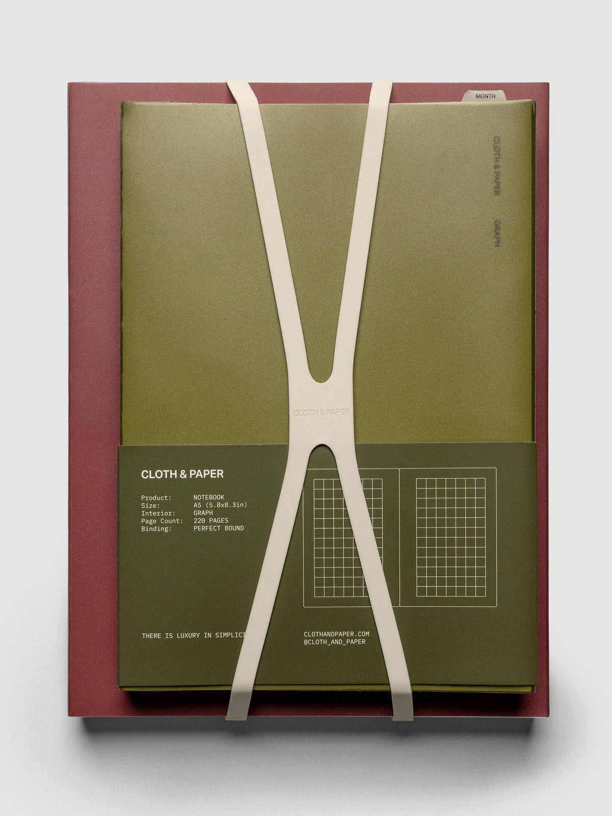 Planner Closure Bands: Rouge & Concrete
