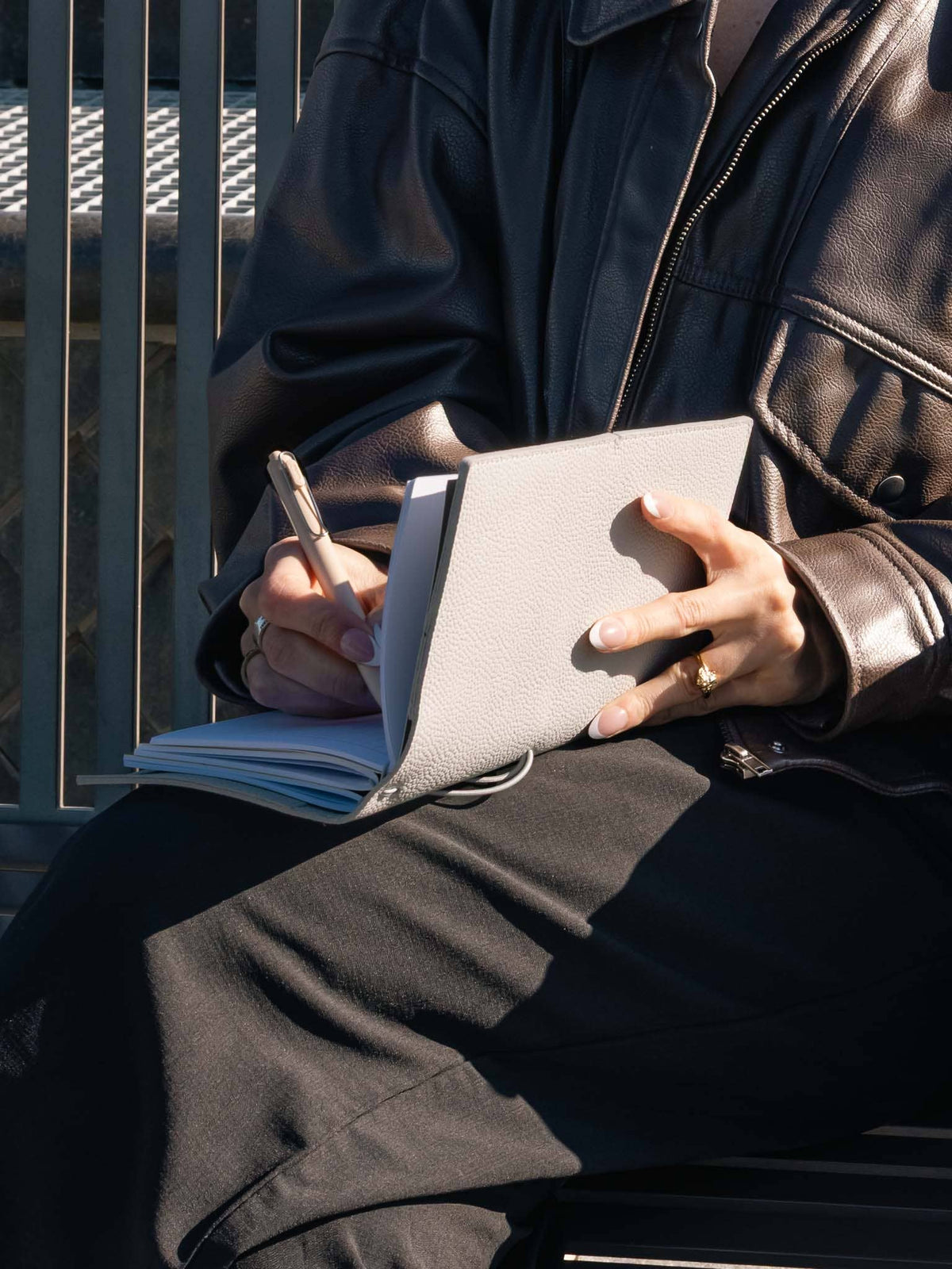 Genuine Leather Travel Notebook Cover | A5 Slim: Bordeaux