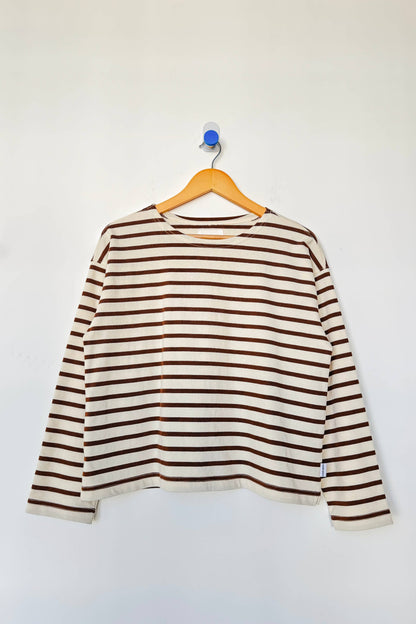 Sailor Top COFFEE STRIPE