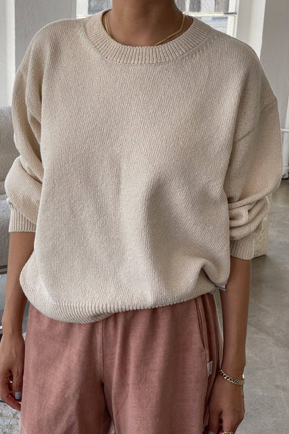 Milo Cotton Sweater in Red