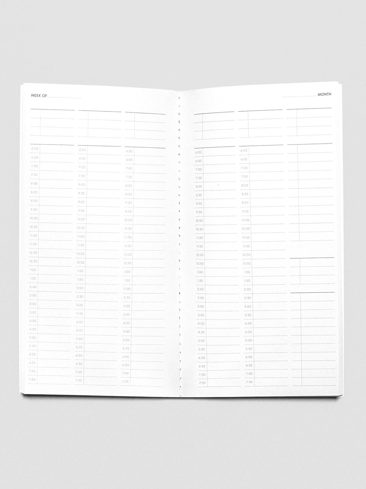 Travel Notebook | A5 Slim: Routine Builder | Beignet