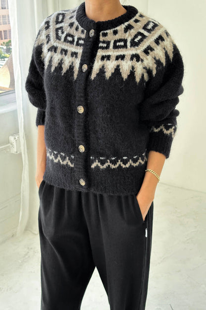Alpaca Cabin Cardigan Beige