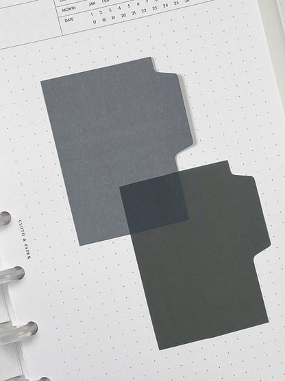 Blank Tab Sticky Note Set: Sand