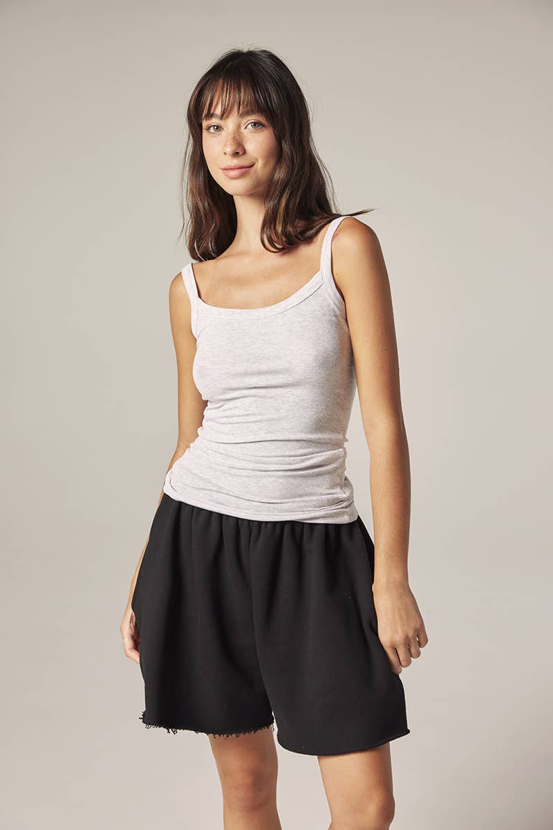 Low back cami: H.Grey / Solid