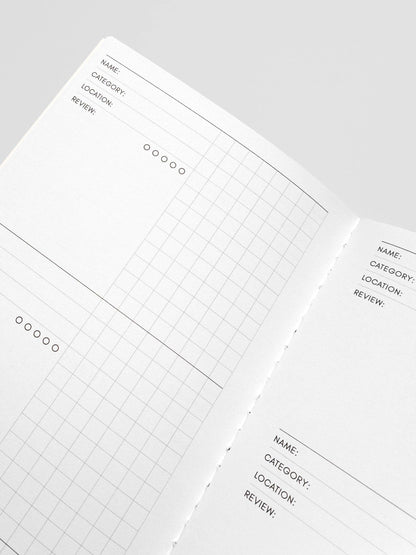Travel Notebook | A5 Slim: Pen Swatch | Merlot