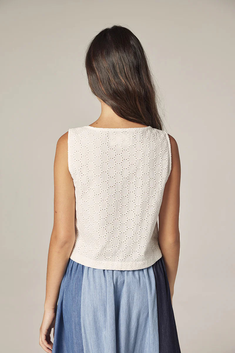 Front Tie Lace Top