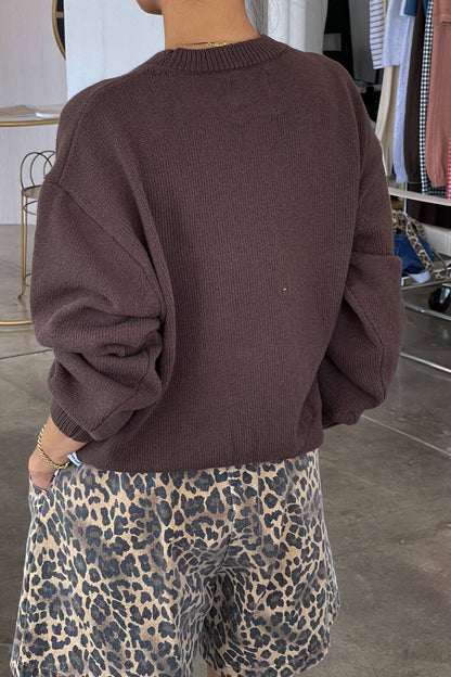 Milo Cotton Sweater in Red