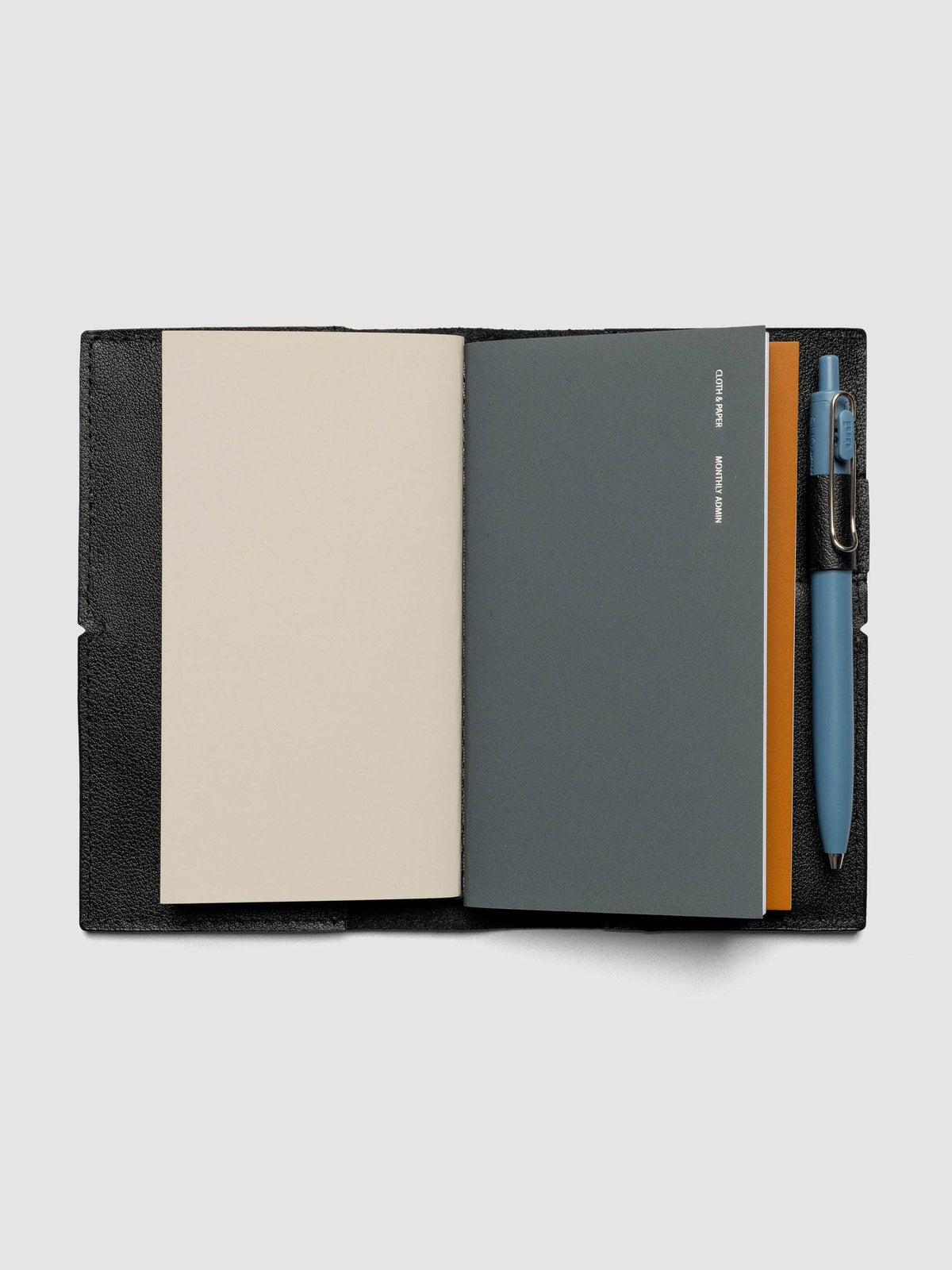 Genuine Leather Travel Notebook Cover | Pocket Plus: Bordeaux