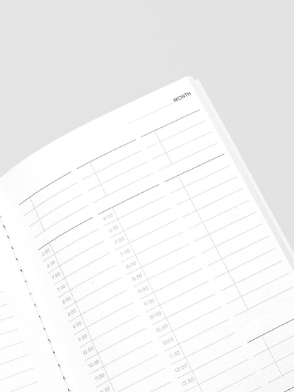 Travel Notebook | A5 Slim: Routine Builder | Beignet