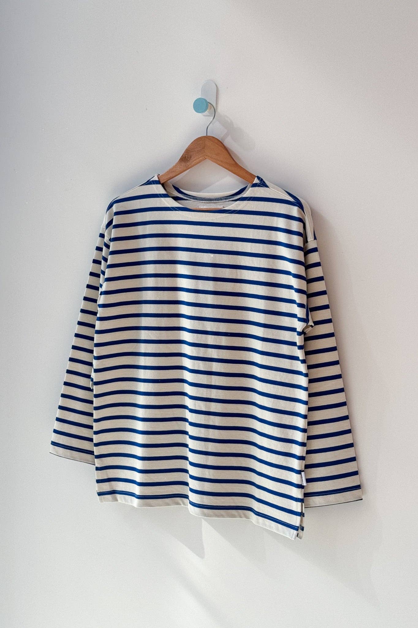 Marseille Top Blue Stripe On Cream
