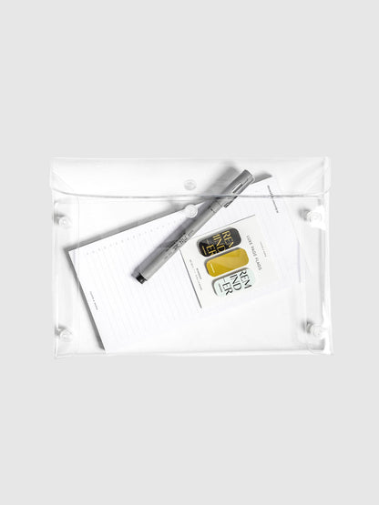 Essentials Pouch | Clear Snaps | Large: Essentials Pouch | Large